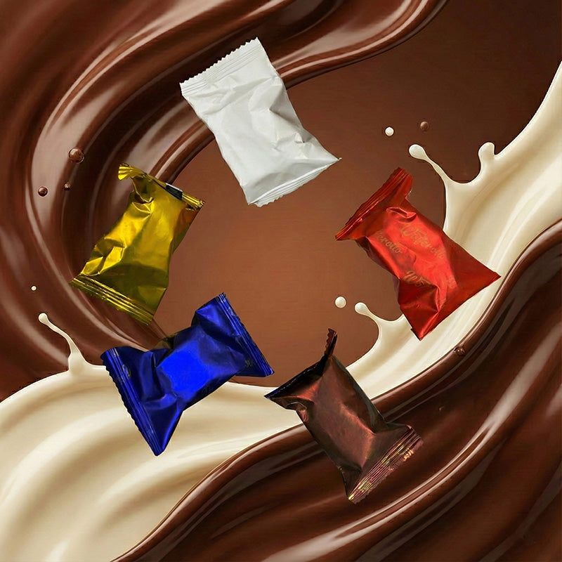 Waferollo Chocolates Eggless - 1 Packet of Assorted (Almond, Biscuit, Cashew, Coconut, Hazelnut)